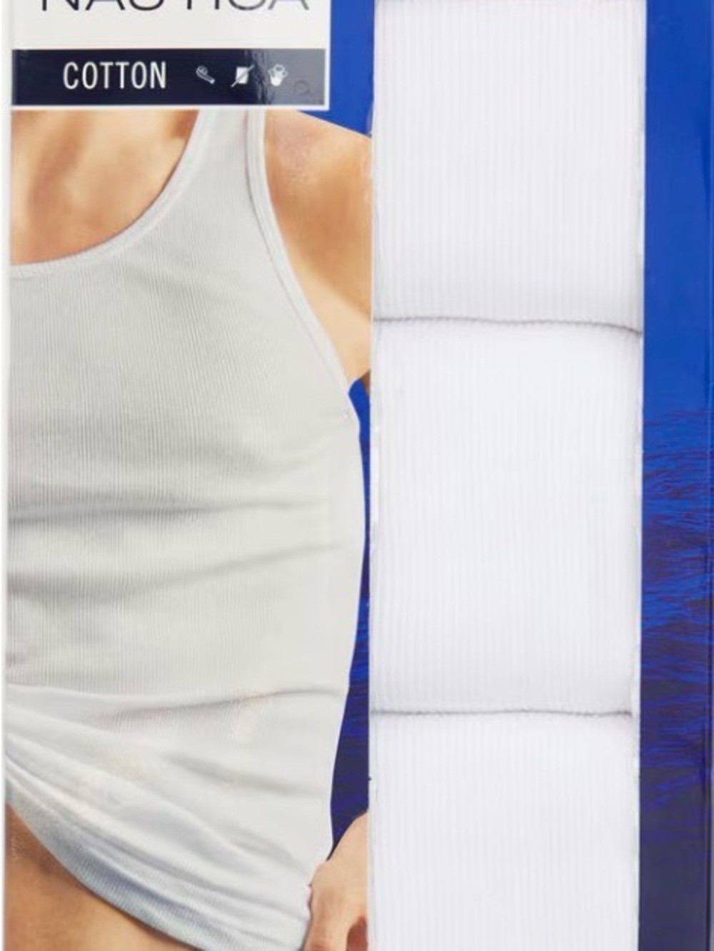 Nautica Ribbed Tank Undershirts (4)